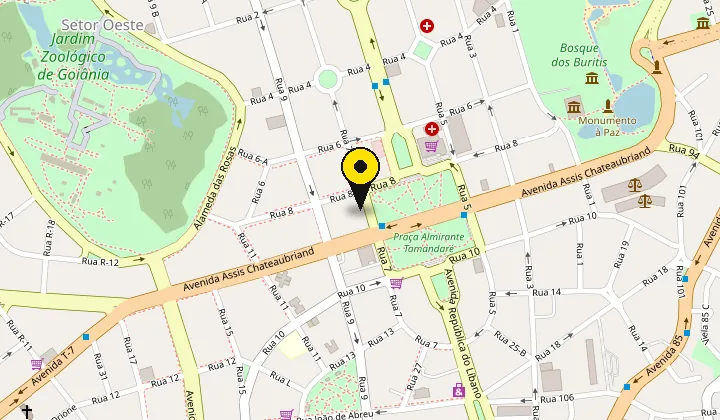 Mapa da localização da Griffe Pneus Praça Tamandaré